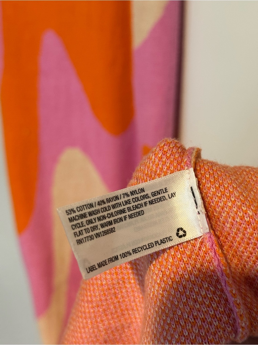 wild fable Orange Pink Cream Wave-Print Maxi Dress - Picture 5 of 5
